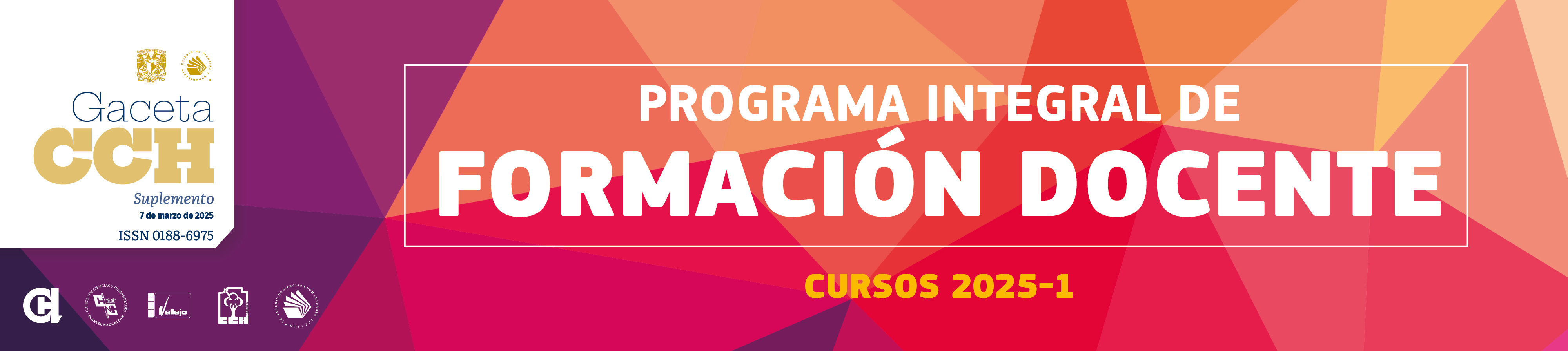 Programa Integral de Formación Docente 2025-1