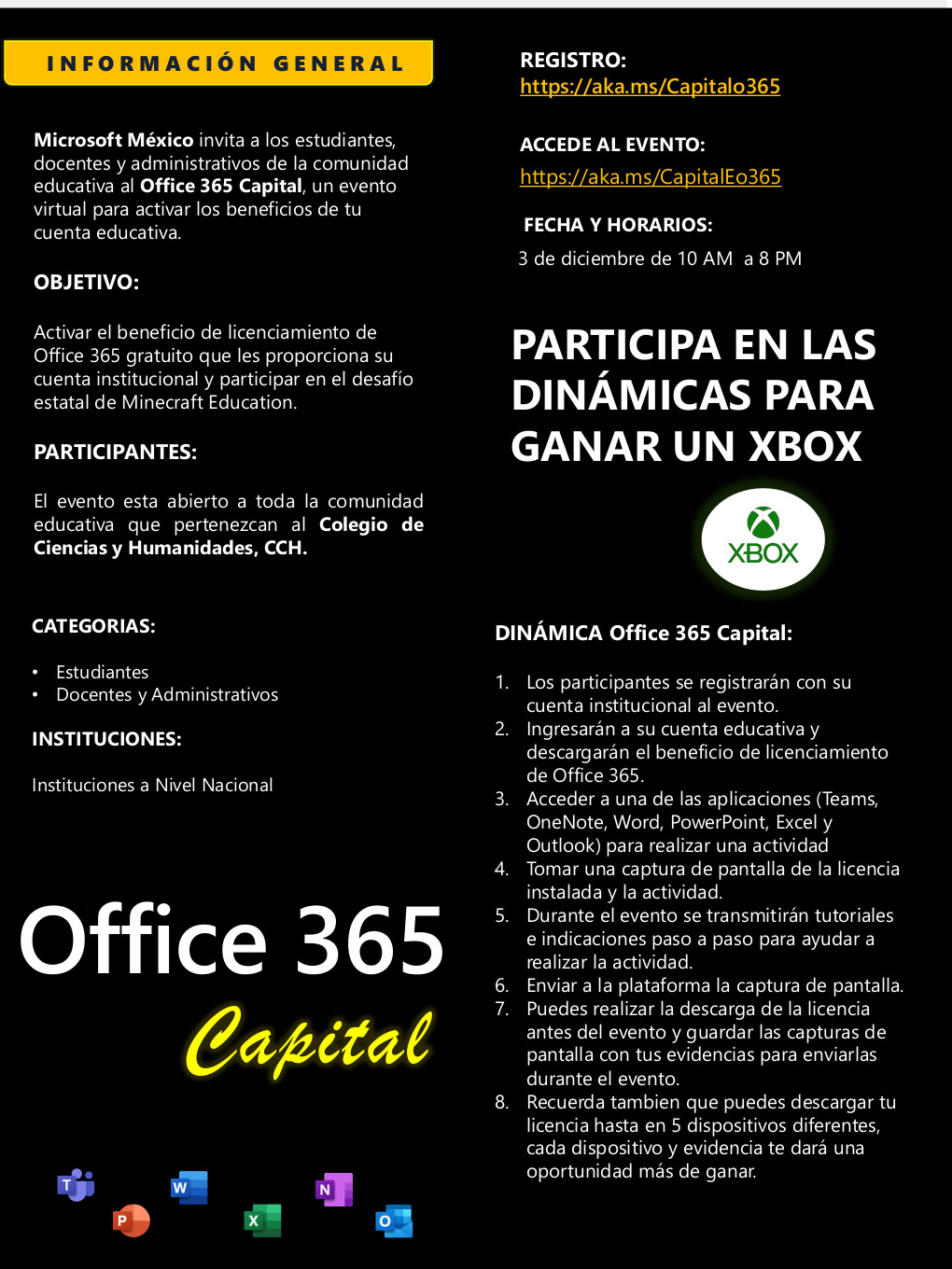 Office 365 Capital | Colegio de Ciencias y Humanidades